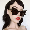 Gothic Bat Wing Sunglasses - Black