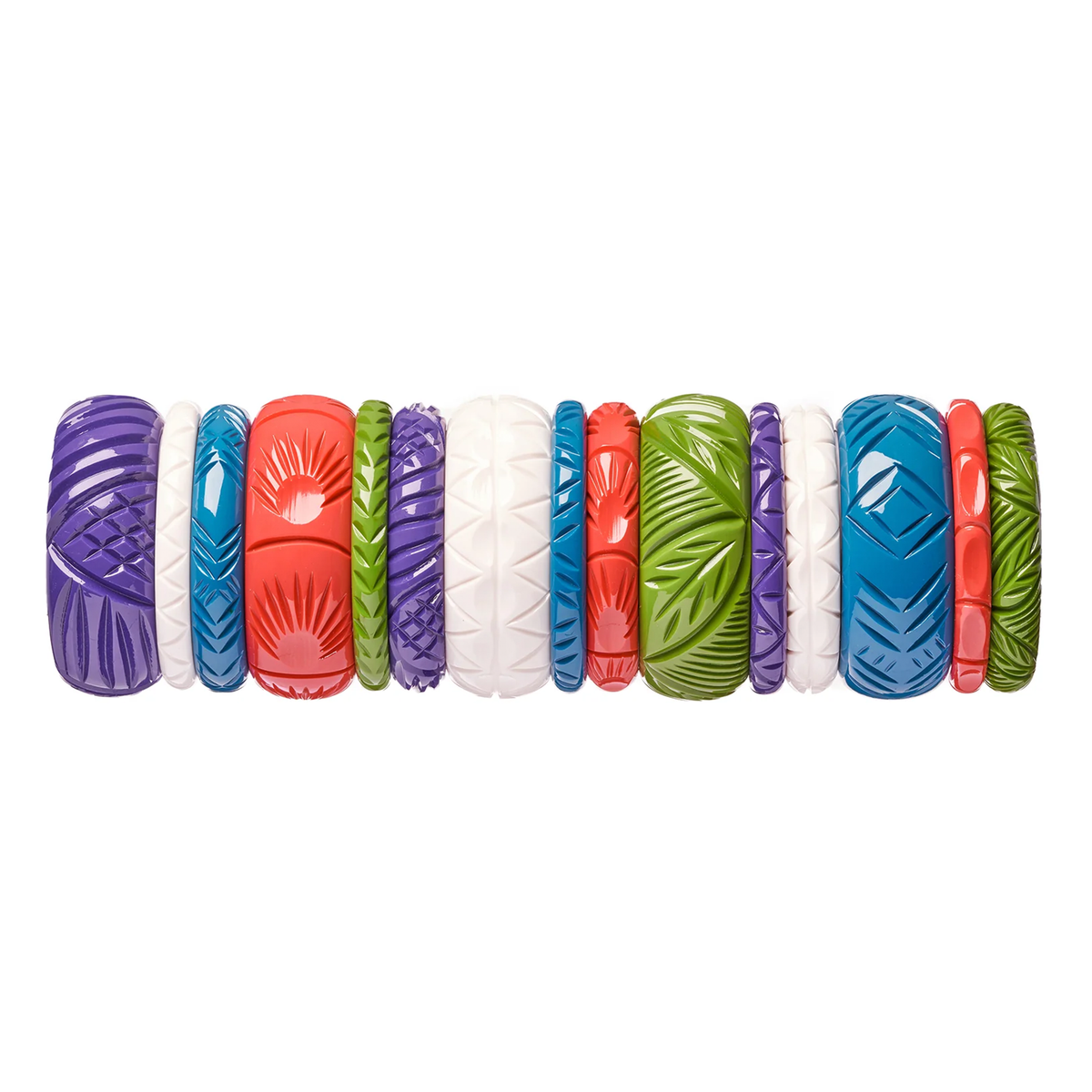 Midi Hibiscus Heavy Carve Bangle