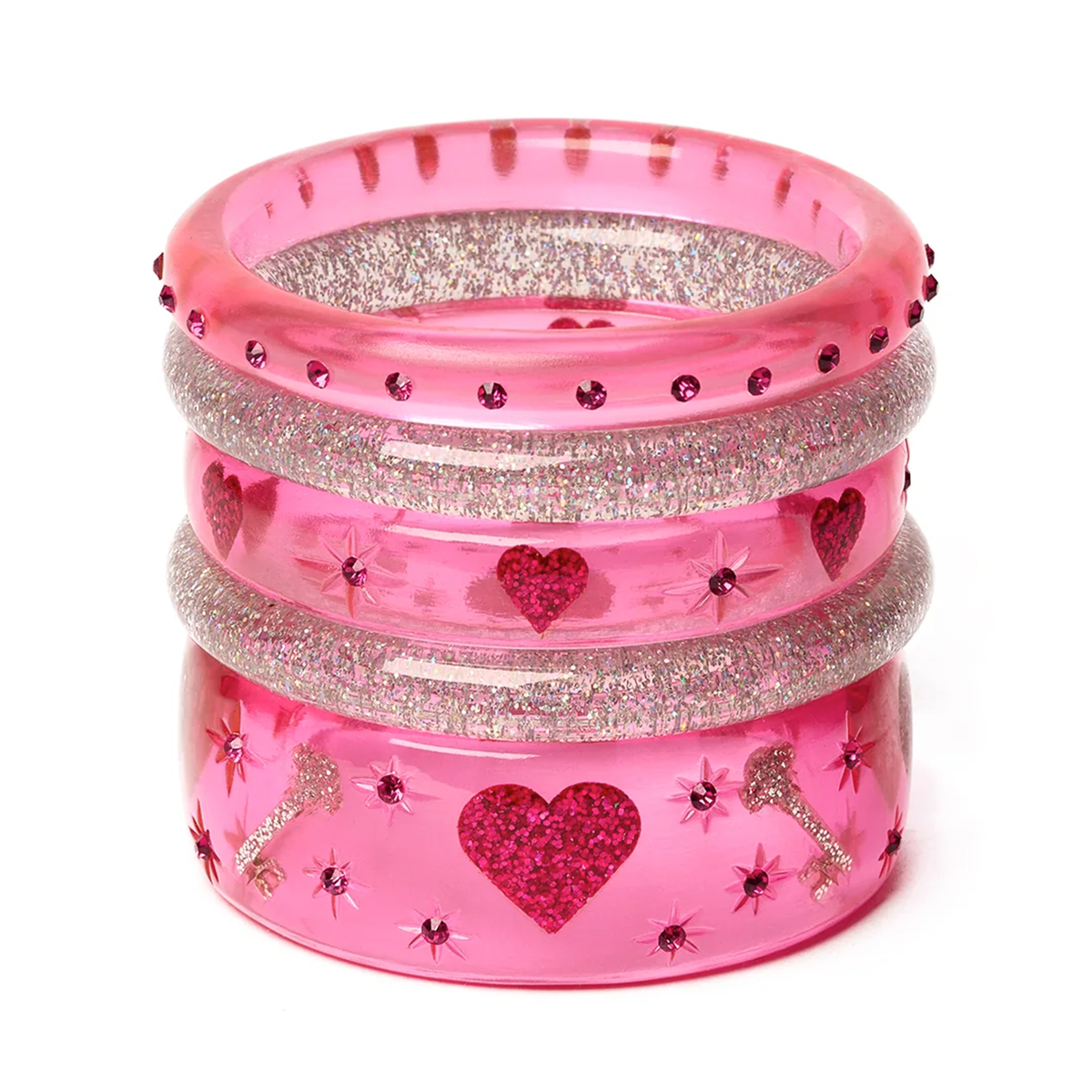 Midi Key To My Heart - Pink - Maiden Bangle