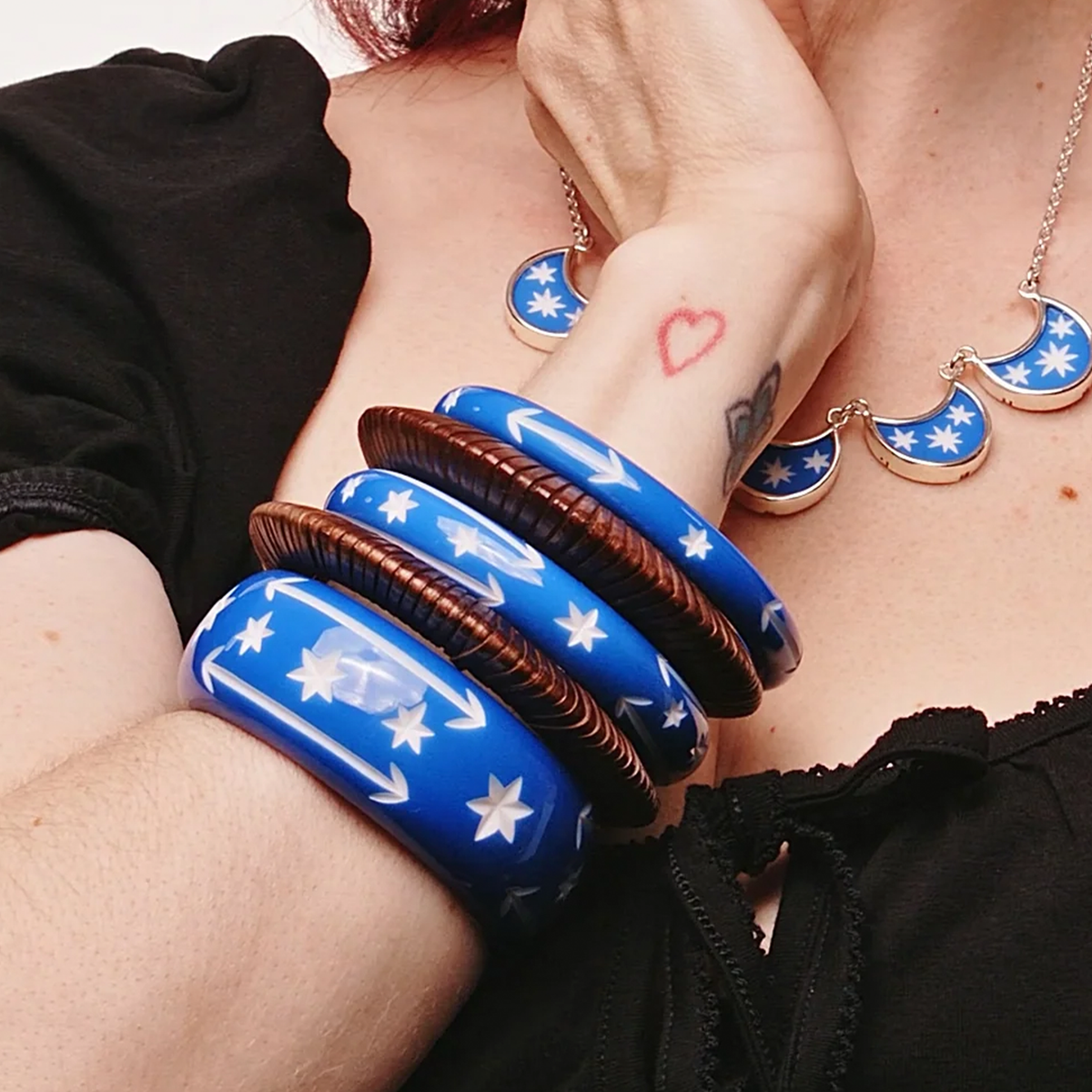 Narrow Denim Blue - Duchess Bangle