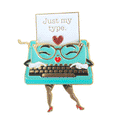 Just My Type (Moving) Enamel Pin