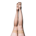 Vanessa Beige Back Seam Sheer Thigh-Highs Stocking - A