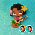 Hula Lula Tiki Girl Brooch