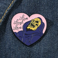Inspirational Skeletor Live Love Laugh Soft Enamel Pin