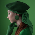 Forest Green Wool Beret