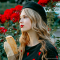 Midnight Black Wool Beret