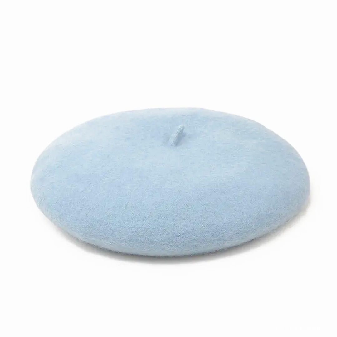 Powder Blue Wool Beret