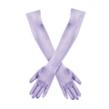 Above Elbow Satin Stretch Gloves - Lavender