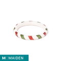 Narrow Holly Candy Stripe - Maiden Bangle
