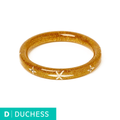 Narrow Gold Glitter Snowflake - Duchess Bangle
