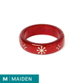 Midi Red Glitter Snowflake - Maiden Bangle