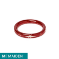 Narrow Red Glitter Snowflake - Maiden Bangle