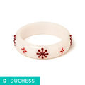 Midi White Snowflake - Duchess Bangle