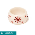 Wide White Snowflake - Maiden Bangle