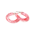 Candyfloss Heavy Carve Hoop Earrings