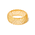 Wide Lemonade Heavy Carve Bangle