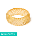Wide Lemonade Heavy Carve - Duchess Bangle