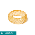 Wide Lemonade Heavy Carve - Maiden Bangle