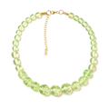 Pistachio Heavy Carve Bead Necklace