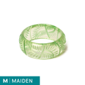 Wide Pistachio Heavy Carve - Maiden Bangle