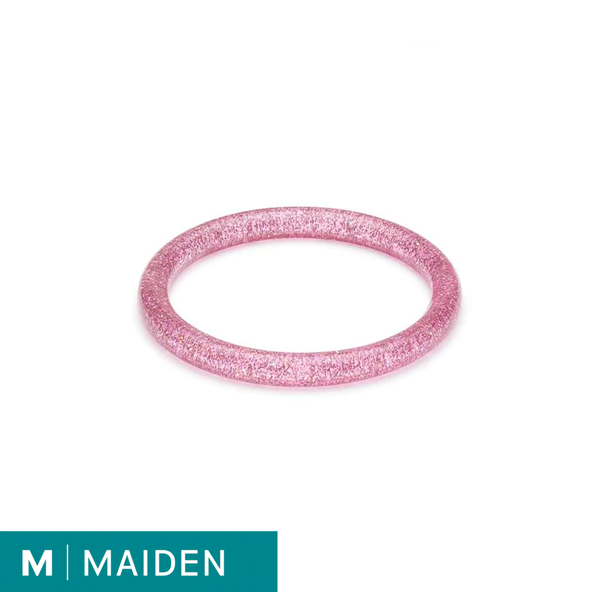 Narrow Pale Pink Glitter - Maiden Bangle