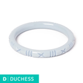 Narrow Powder Blue Heavy Carve - Duchess Bangle