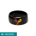 Wide Black Maracas - Maiden Bangle