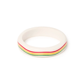 Midi White Maracas Bangle