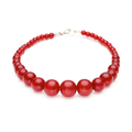New Red Glitter Bead Necklace