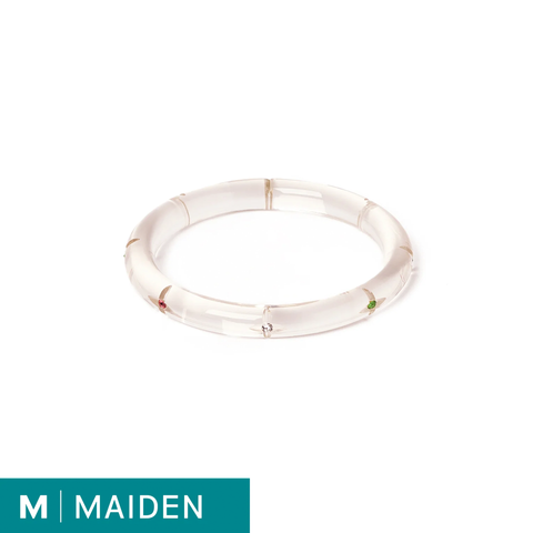 Narrow Sparkling Gems - Maiden Bangle