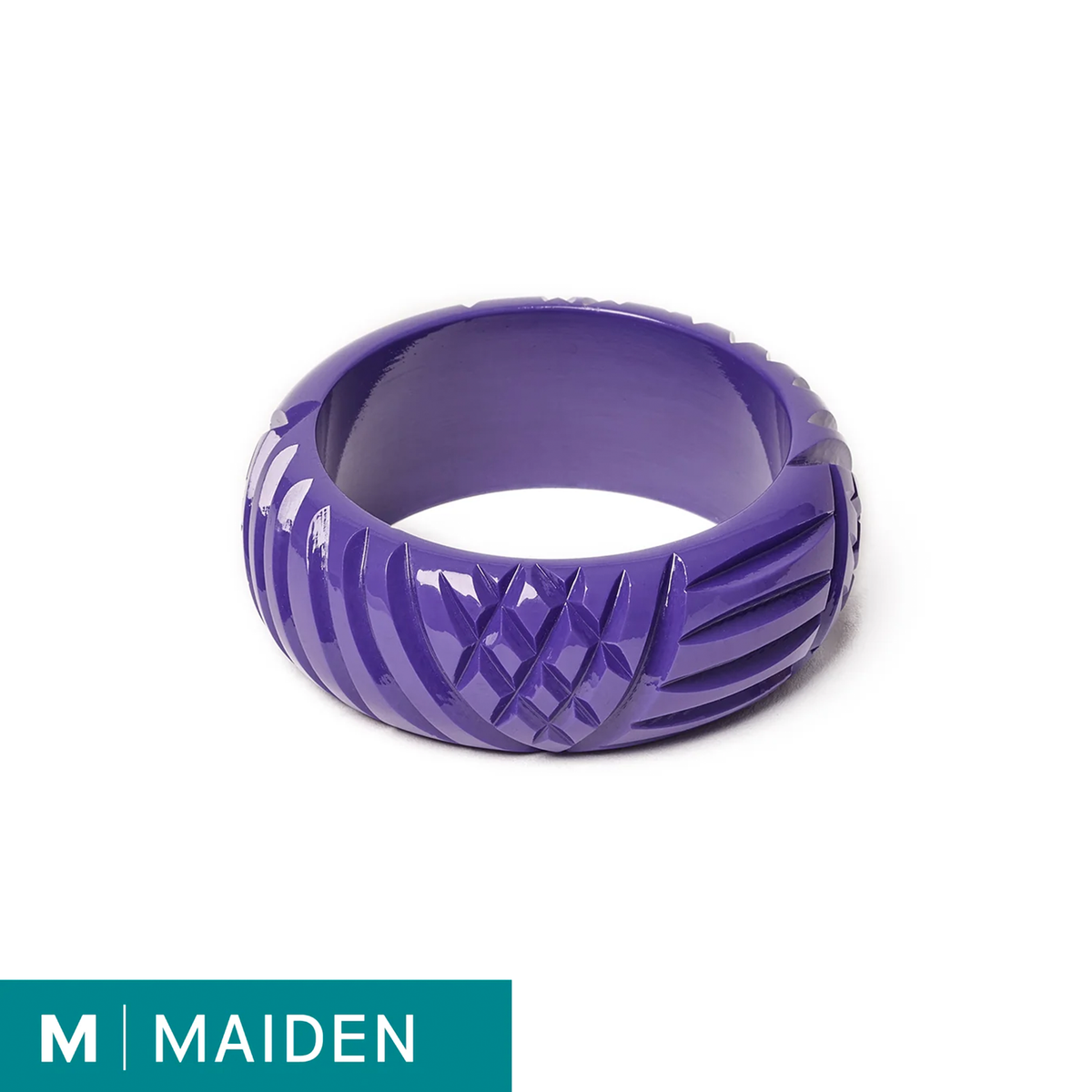 Wide Paradise Heavy Carve - Maiden Bangle