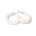 Salty Heavy Carve Hoop Earrings