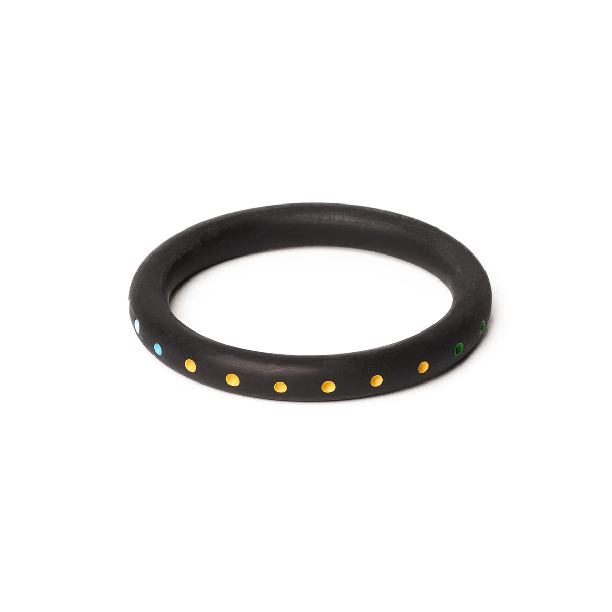 Narrow Black Matte Bangle