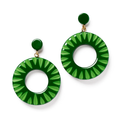 Lush Drop Hoop Earrings