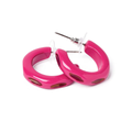 Orchid Hoop Earrings