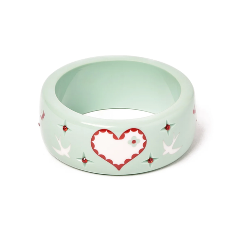 Wide Love Bird Bangle