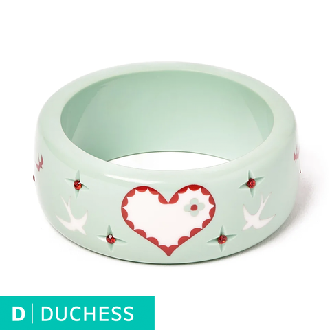 Wide Love Bird Bangle - Duchess