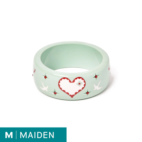 Wide Love Bird Bangle - Maiden