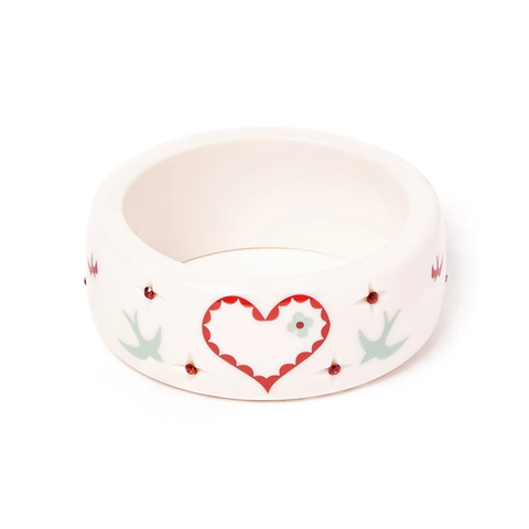 Wide Love Letter Bangle