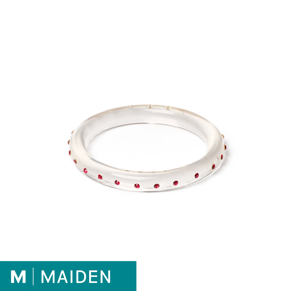 Narrow Key To My Heart - Clear - Maiden Bangle