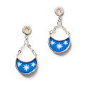 Denim Blue Earrings