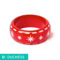 Wide Necktie Red - Duchess Bangle