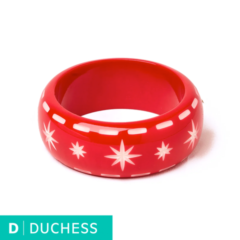 Wide Necktie Red - Duchess Bangle