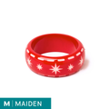 Wide Necktie Red - Maiden Bangle