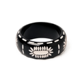 Wide Rebel Black Bangle