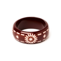 Wide Saddle Brown Bangle