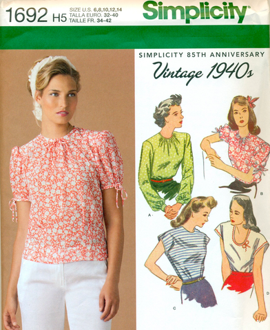 Simplicity 1692 - H5 (6-4)