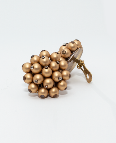 Vintage Faux Gold Pearl Cluster