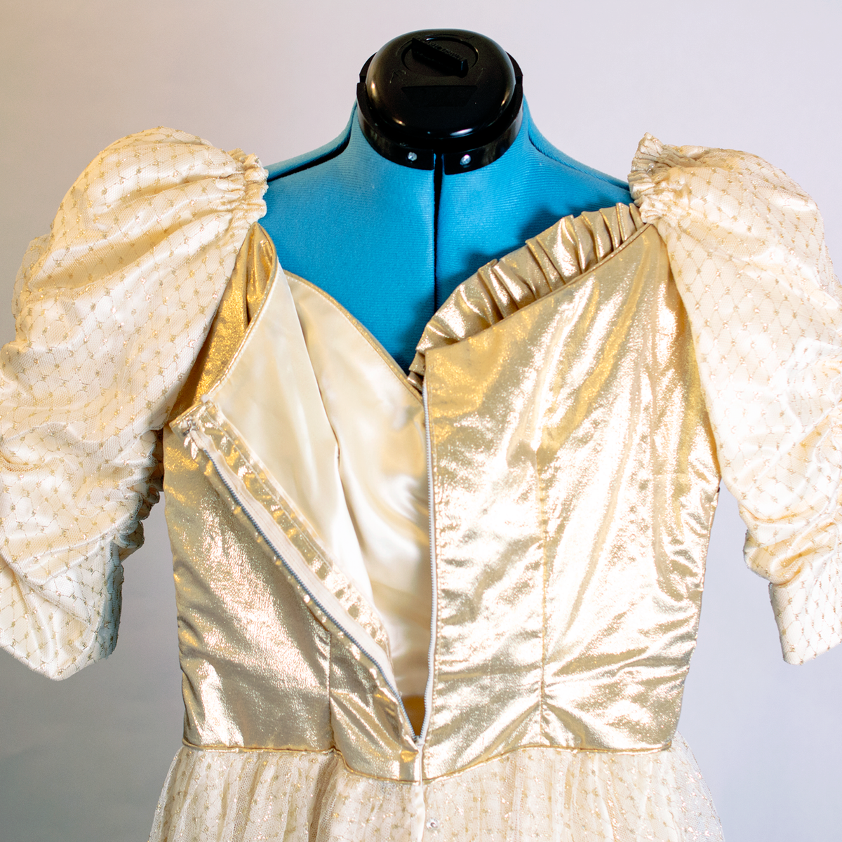 80s Prom Dress Gold