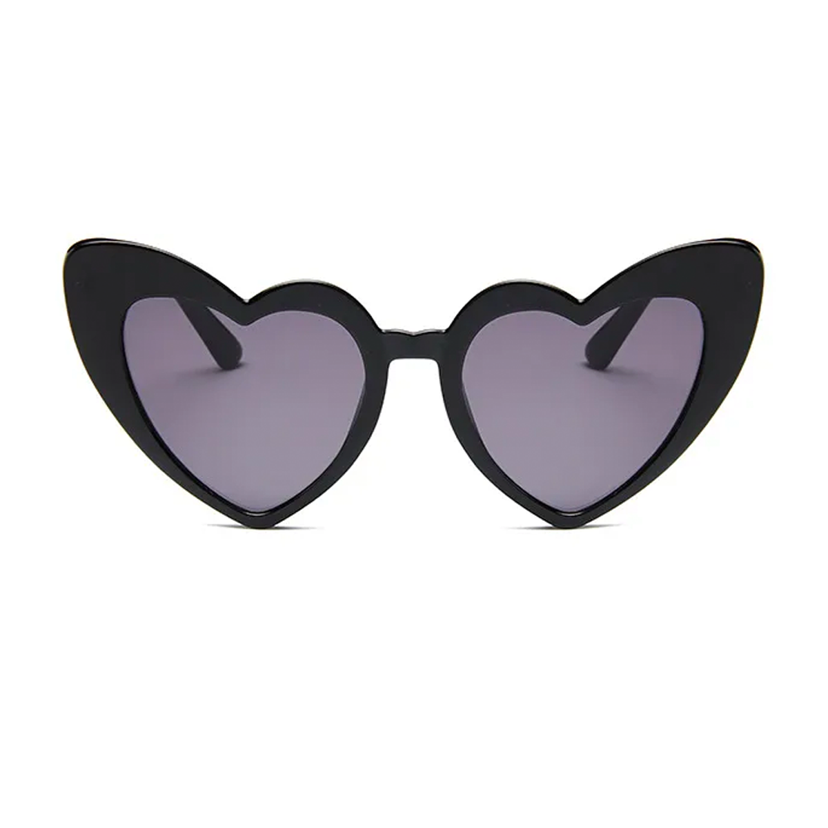 Lover Heart-Shaped Cateye Sunshades - Black